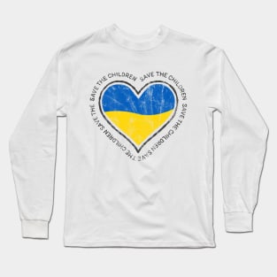 Ukraine. Save the children. Peace Long Sleeve T-Shirt